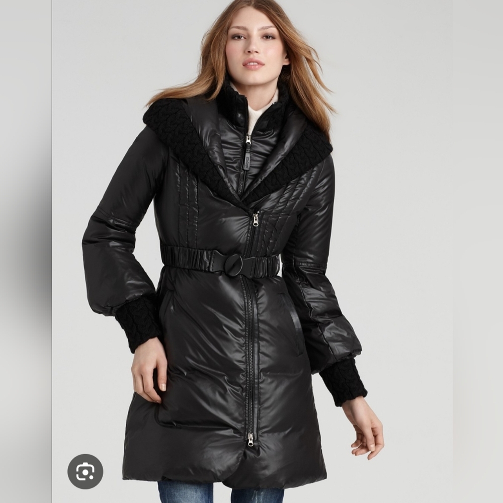 Women's Black Quilted Coat